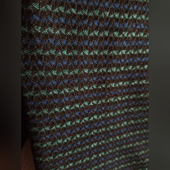 ABS Trouser Black with Green & Blue Metalic Pattern - size 8 - Picture 7 of 11